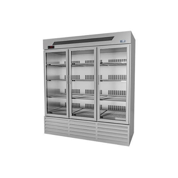 Tủ đông đứng quạt gió 3 cánh kính 1750L - DDQ.3K1750